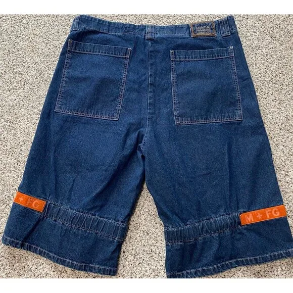 MARITHE FRANCOIS GIRBAUD Denim Shorts Jorts Y2k Mens Baggy
